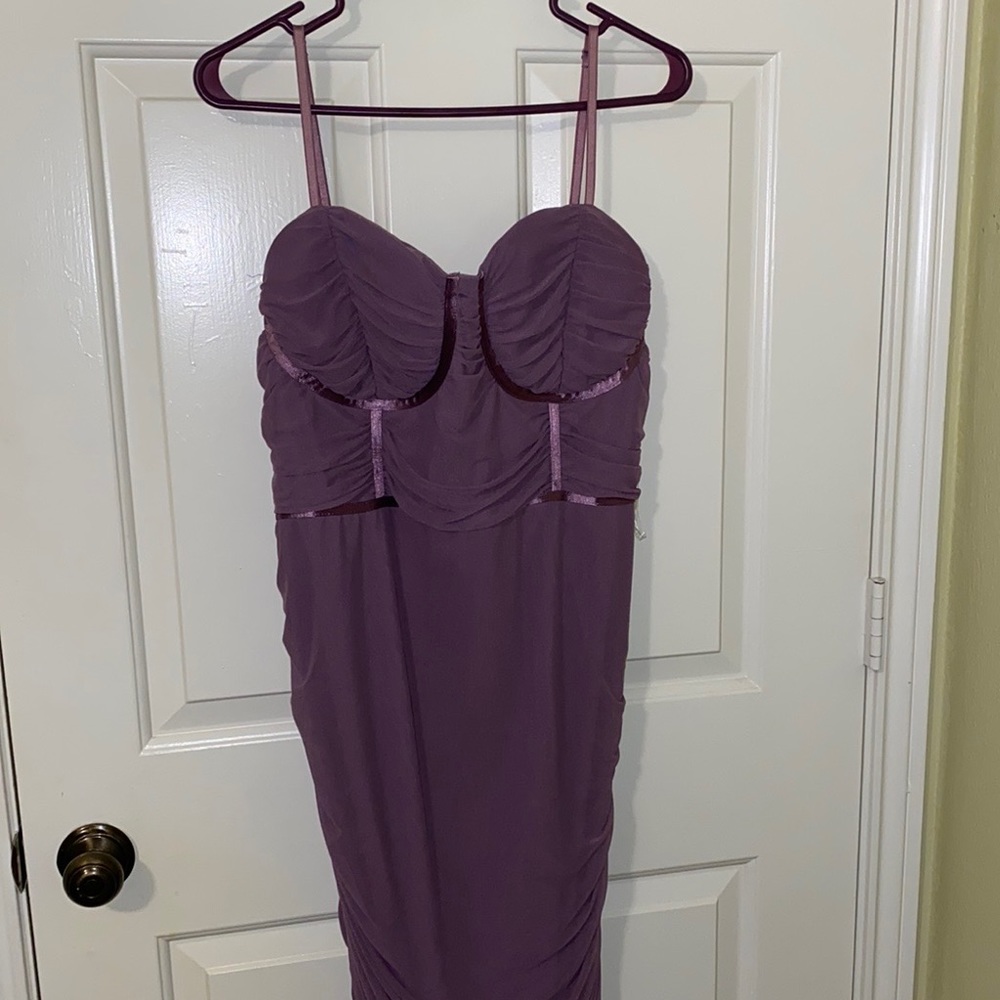 NWT Lavender Ruched Dress - 2X
